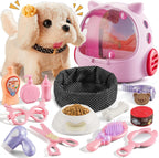 16 piezas de juguetes para perros robot para niñas, juguetes para n...