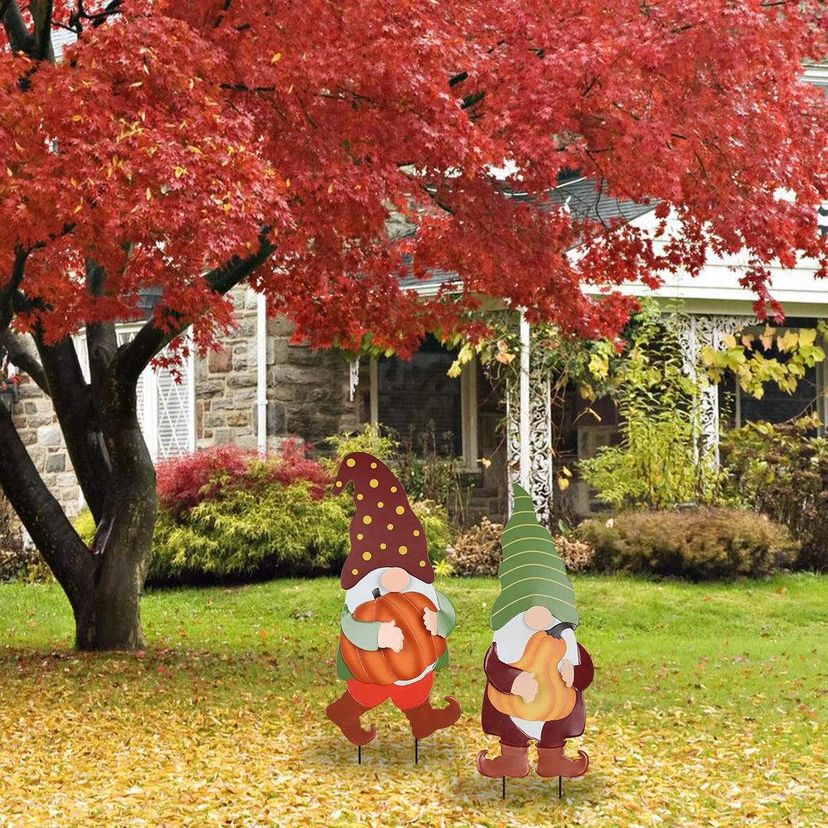 YEAHOME Decoraciones de otoño para el hogar al aire libre, paquete...