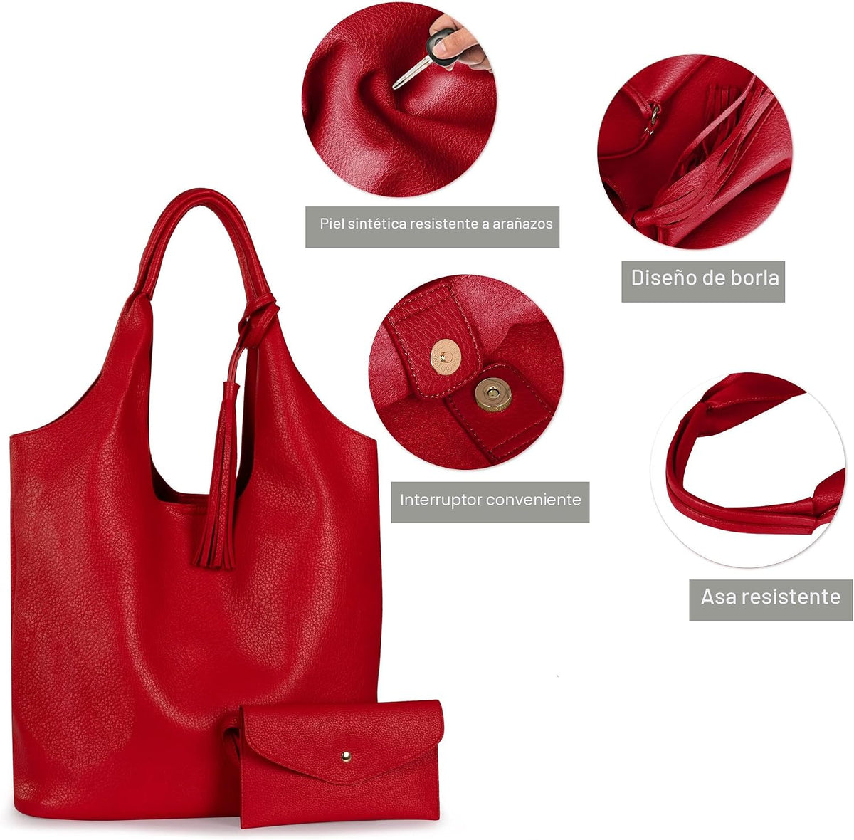 Montana West Bolsos estilo hobo holgados para mujer, bolsos de homb...