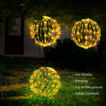 COVBOARD Globo de luz LED de Navidad de 12 pulgadas (paquete de 3)...