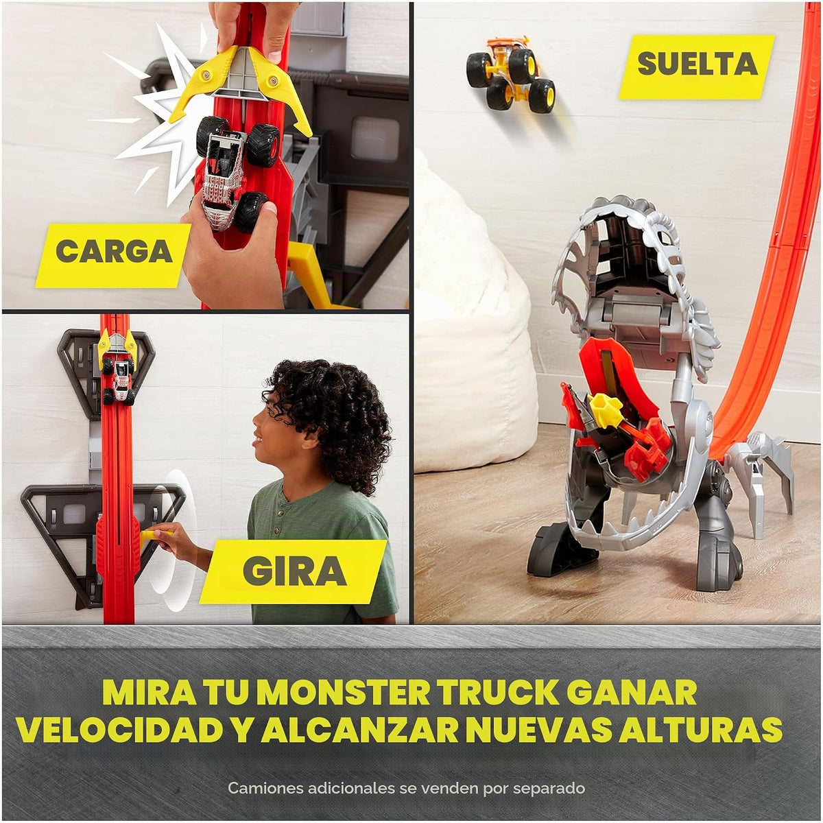 Monster Jam ThunderROARus Drop Playset con exclusivo camión monstru...