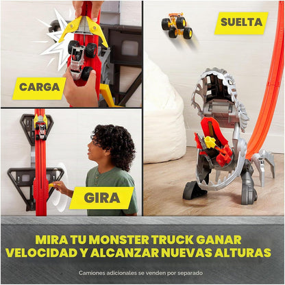 Monster Jam ThunderROARus Drop Playset con exclusivo camión monstru...