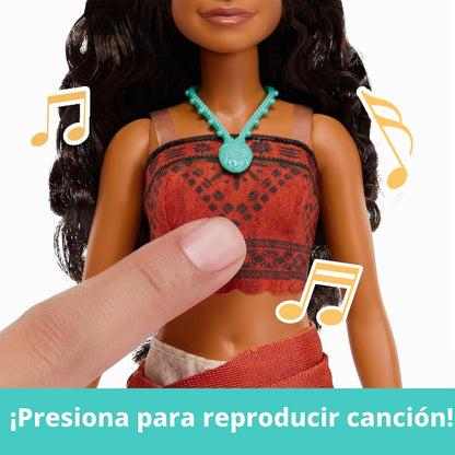 Mattel Disney Singing Moana Doll How Far I'll Go Película de ac...