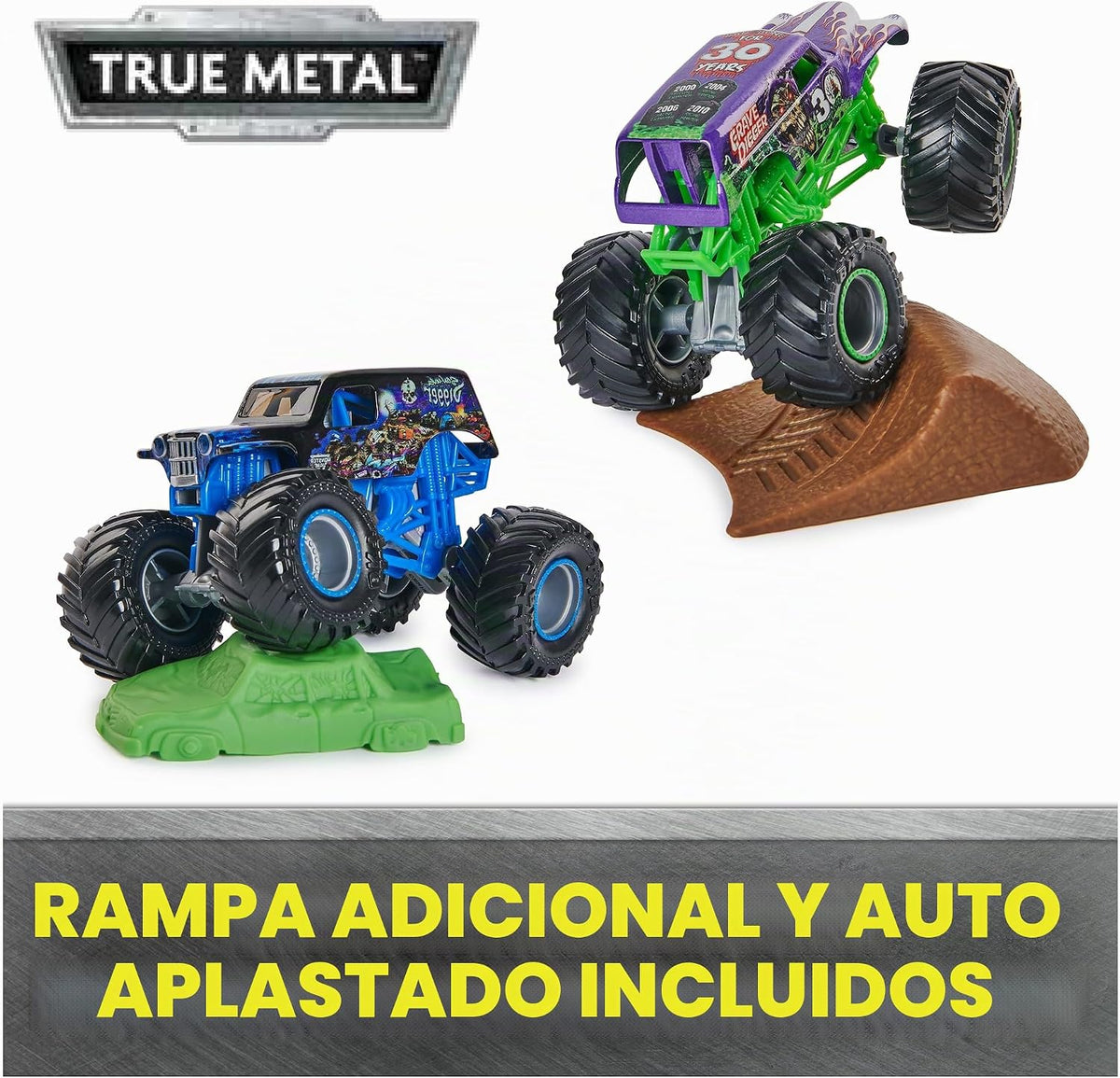 Monster Jam, Paquete de 8 camiones monstruo de Grave Digger del 40º...