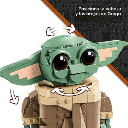 LEGO Star Wars Grogu con juego de juguetes de construcción de coche...