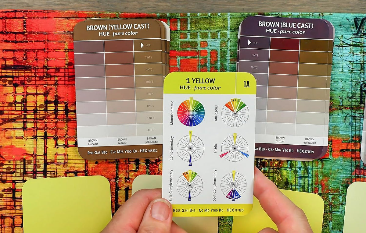 Baraja de cartas de colores esenciales: ¡Salga de la rueda de color...