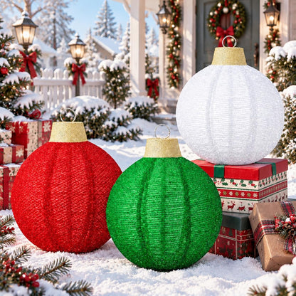 3 bolas de Navidad grandes de 12 pulgadas, adornos emergentes, purp...
