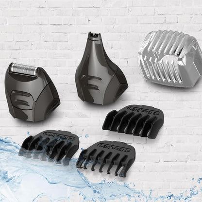 Remington Kit de aseo todo en uno, alimentado por litio, juego de 8...