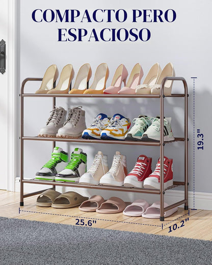 Kitsure Zapatero – Organizador de zapatos de acero inoxidable, estante