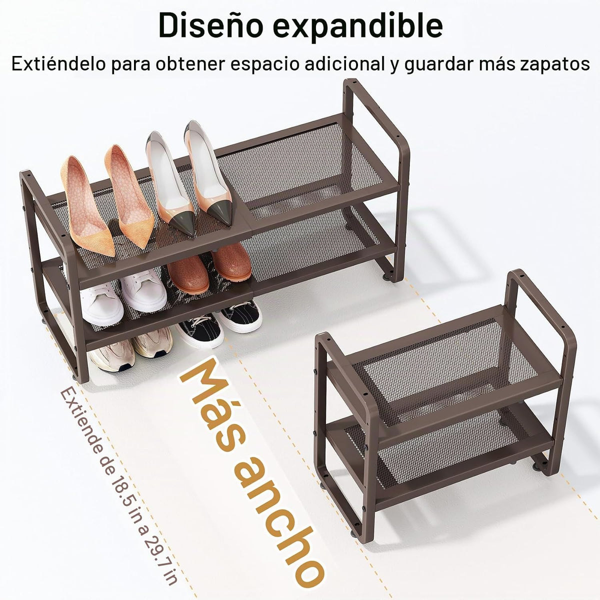 SNTD Zapatero \u2013 Organizador de zapatos expandible para armario...