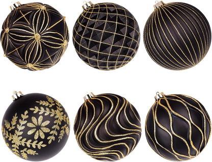 Lanpn 6 bolas de Navidad grandes de 6 pulgadas, decoraciones colgan...