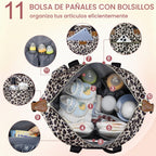 Pritent Bolsa de pañales Tote Impermeable Maternidad Bolsas de Bebé...