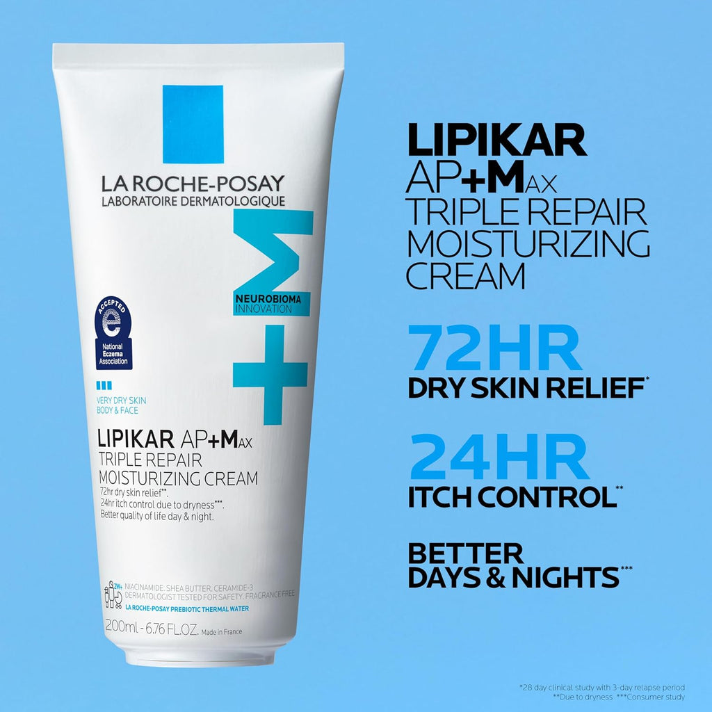 La Roche-Posay Lipikar AP+ - Crema hidratante triple reparadora, lo...