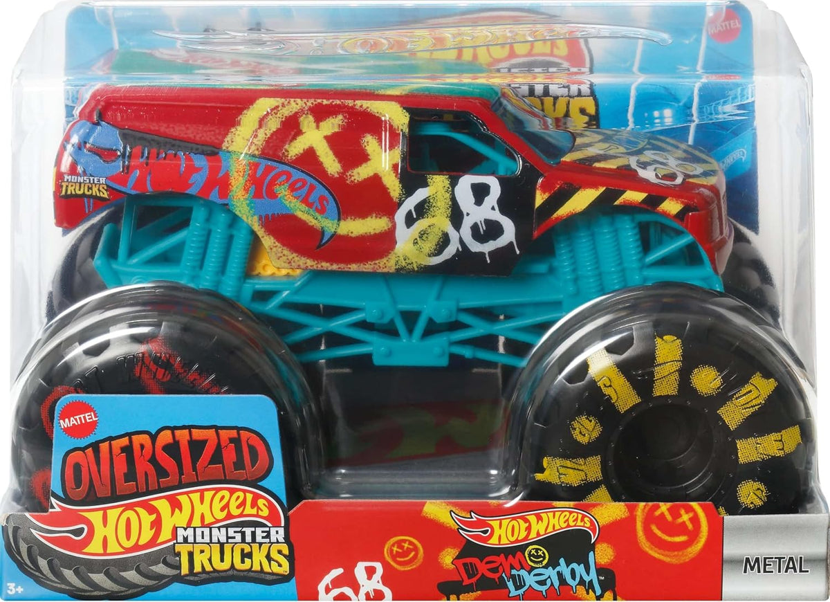 Hot Wheels Monster Trucks Derby de demostración de gran tamaño en e...