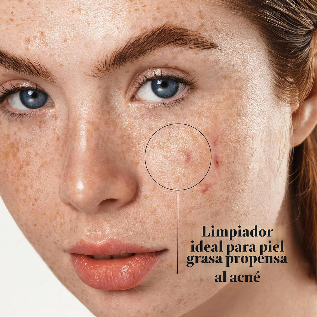 Neutrogena Limpiador facial de pomelo rosa sin aceite, con ácido sa...