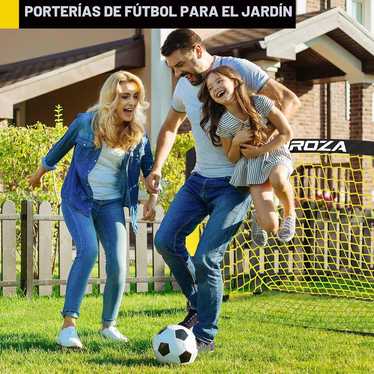 Portería de fútbol, juego de porterías de fútbol para niños para pa...
