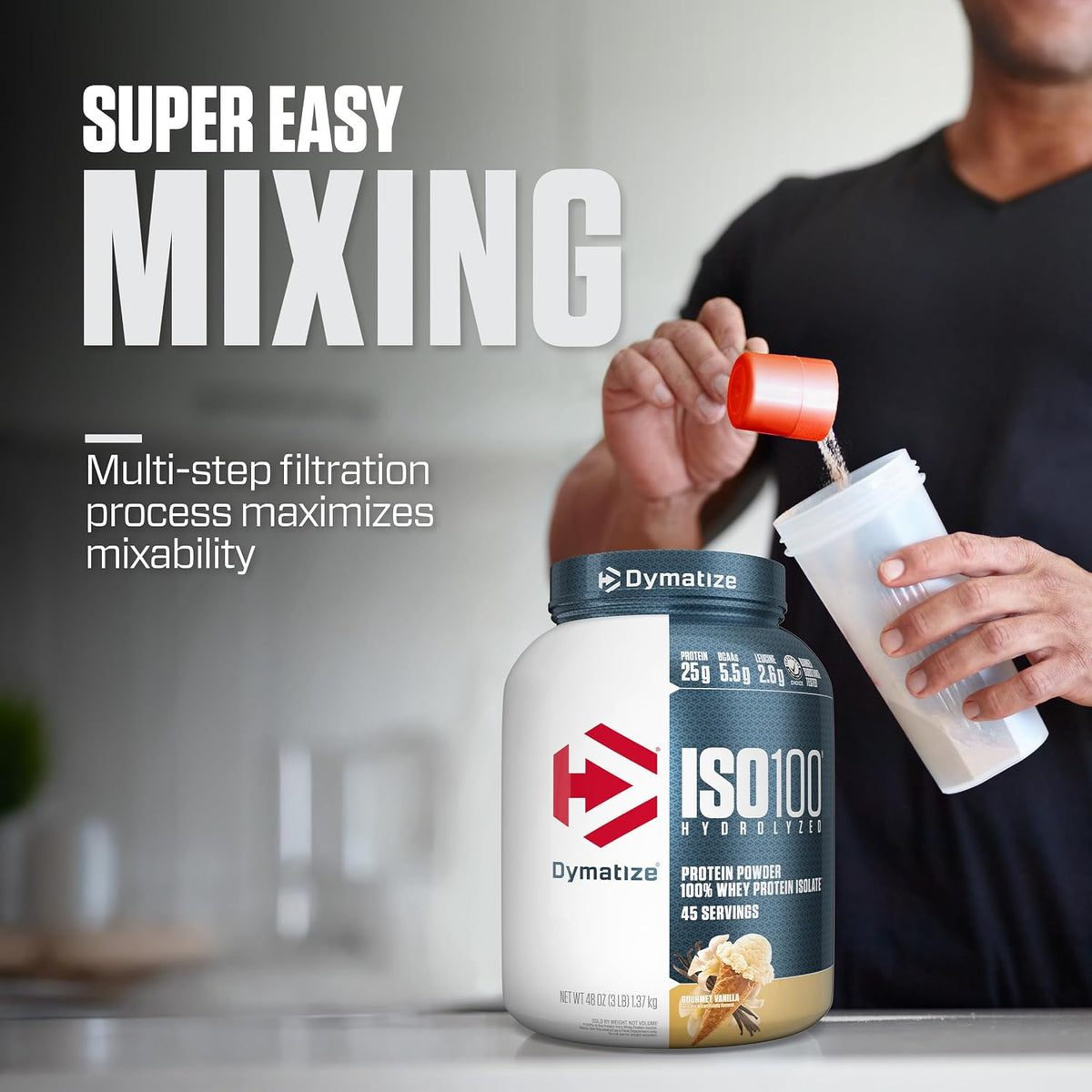 Dymatize Nutrition 100% proteína de suero de leche aislada hidroliz...