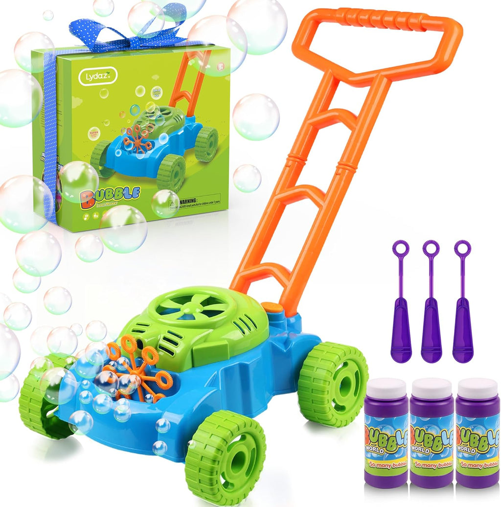Lydaz Cortacésped de burbujas para niños pequeños de 1 a 3 años, má...