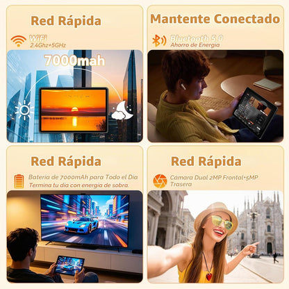 COTGOD Tablet 10 pulgadas, Android 16 Tablet, 26GB RAM 128GB ROM 2T...