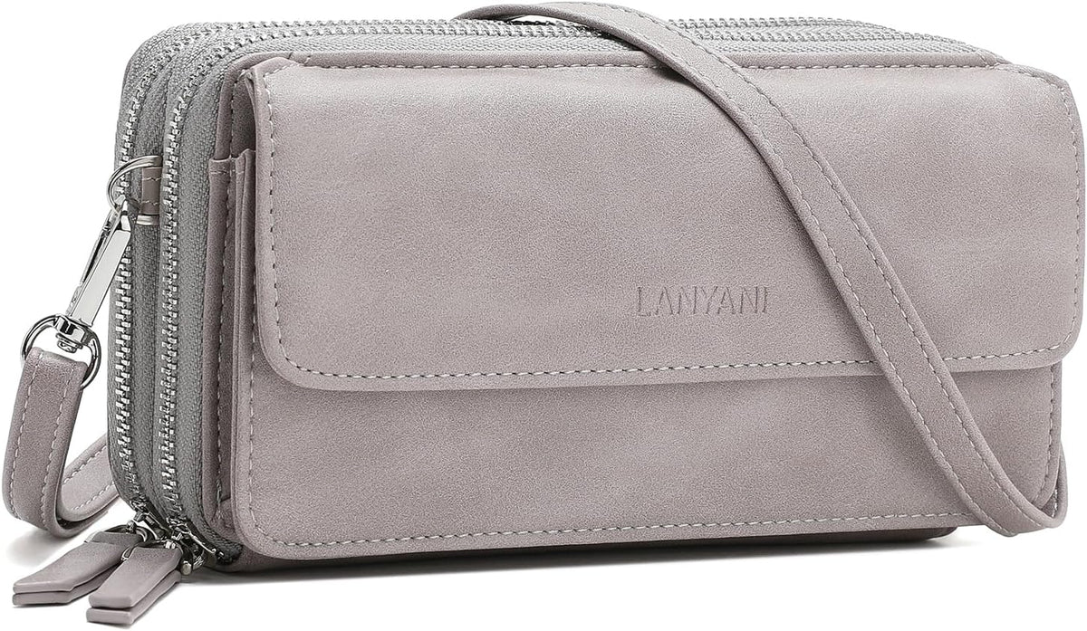 Lanyani Cartera Cruzada RFID con Correa de Muñeca y Bolsillo para T...