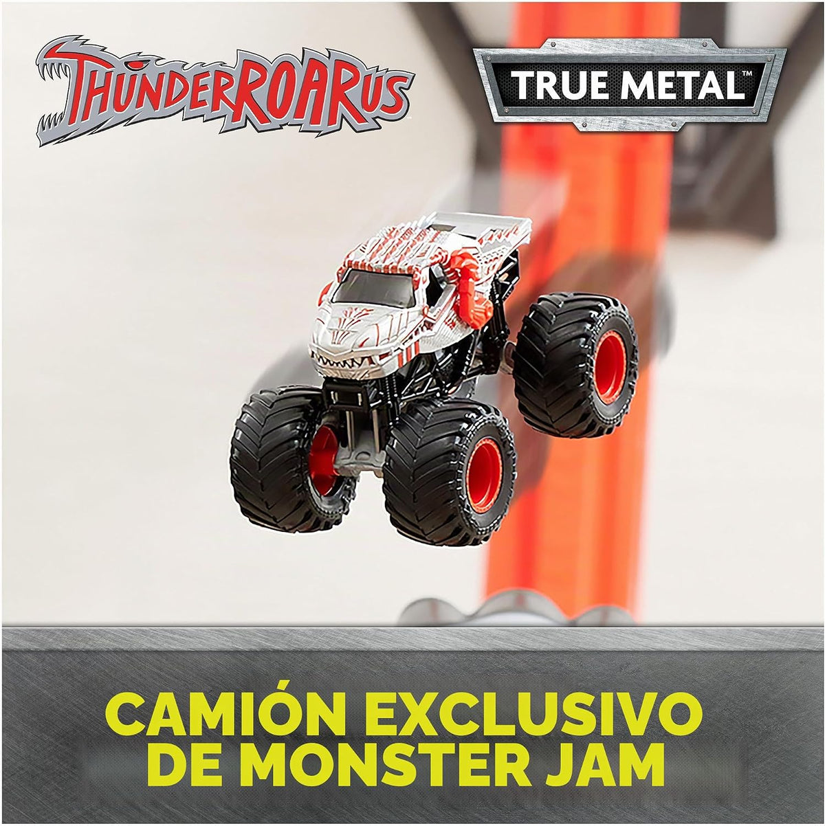 Monster Jam ThunderROARus Drop Playset con exclusivo camión monstru...