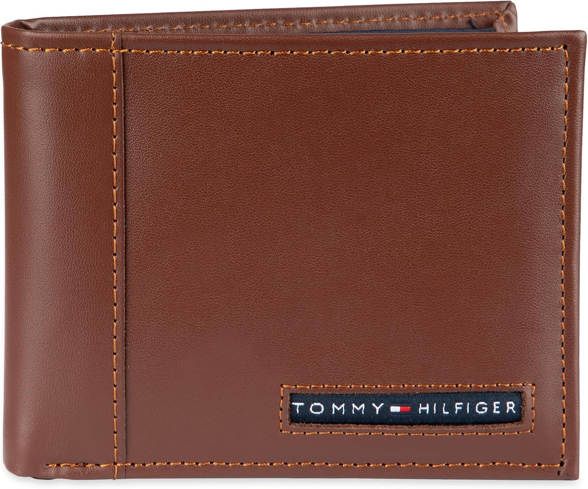 Tommy Hilfiger Cartera Passcase para hombre con ventana de identifi...