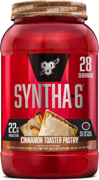 BSN SYNTHA-6 Proteína en polvo premium, pastel tostador de canela,...