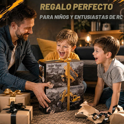 YongnKids 2 piezas de juguete grande de excavadora Rc y camión volq...