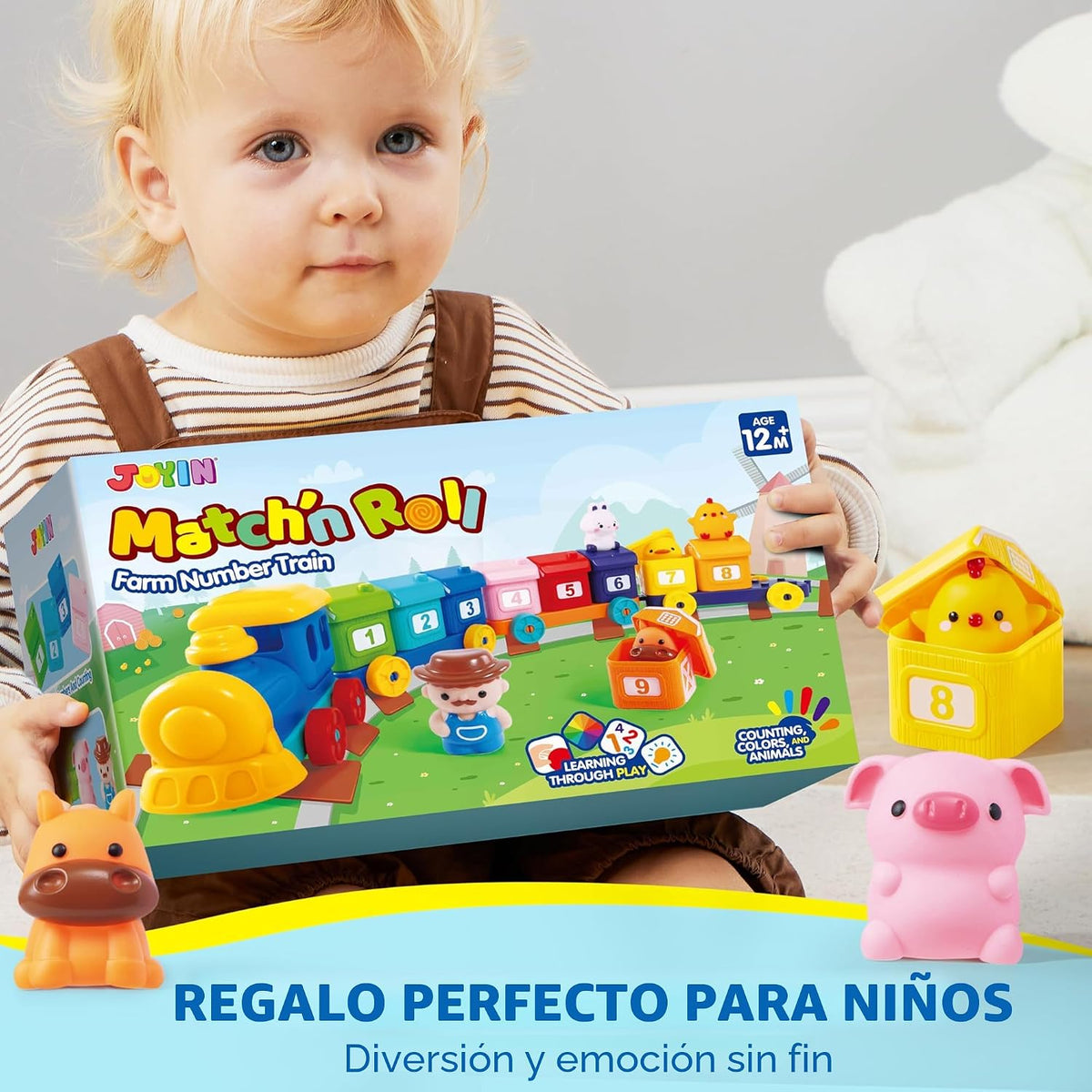 Juguetes de aprendizaje Play-Act para niños de 1, 2 y 3 años, conta...
