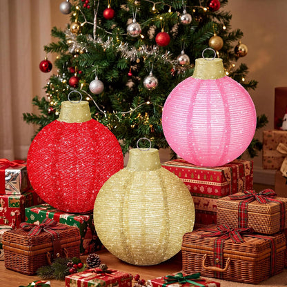 3 bolas de Navidad grandes de 12 pulgadas, adornos emergentes, purp...