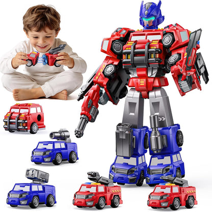 Juguetes robot transformadores 5 en 1 para niños de 4 a 6 años, jug...