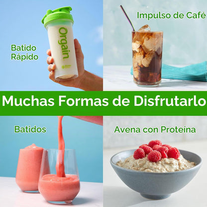 Polvo proteico a base de plantas orgánicas de la marca Orgain, sabo...
