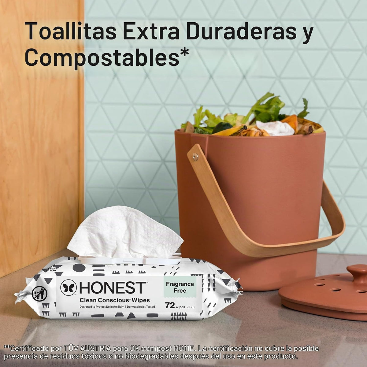 The Honest Company Toallitas multiusos para bebés, juego de patrone...