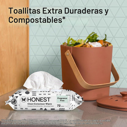 The Honest Company Toallitas multiusos para bebés, juego de patrone...