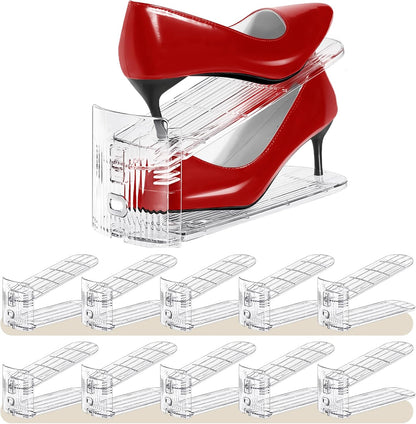 Tgzwme Organizador de ranuras para zapatos, paquete de 10 unidades,...