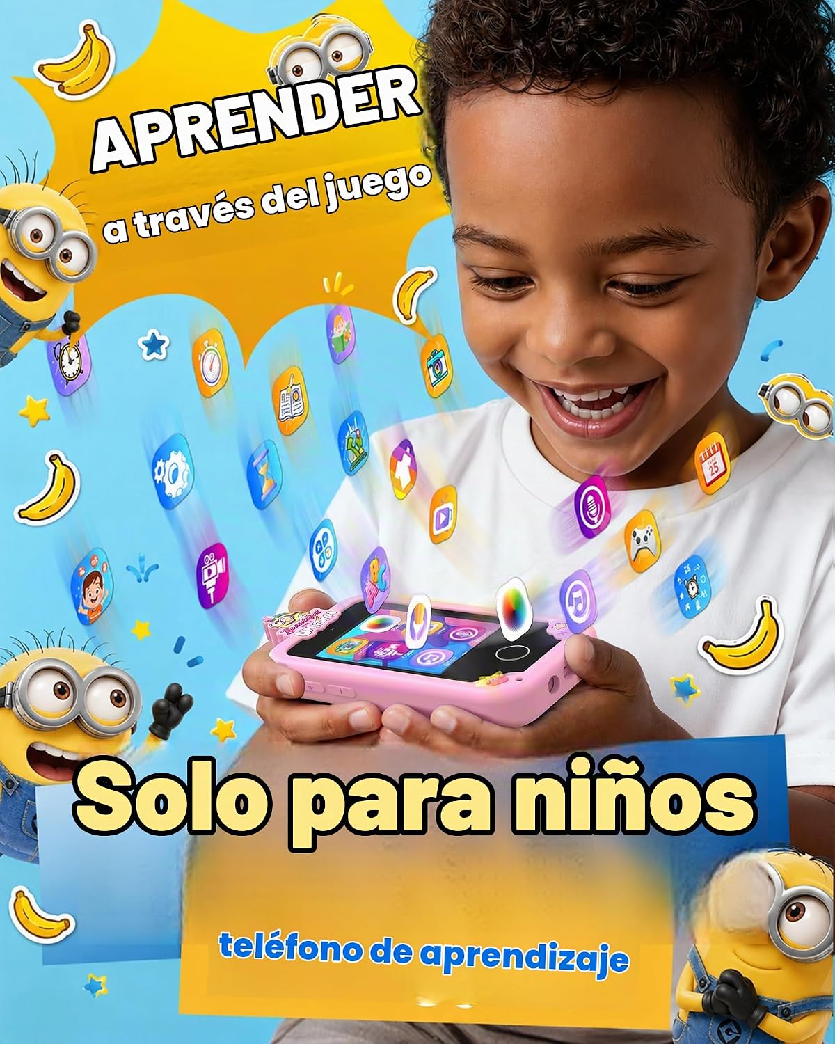 KOKODI Juguetes inteligentes para niños, Minions Collab Regalos de...
