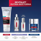 L'Oreal Paris Revitalift Crema de noche prensada, retinol + nia...