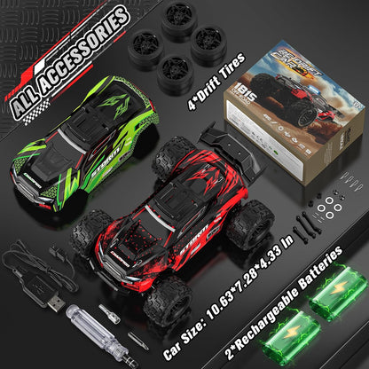 Lvcdzr 1:18 Coches RC, Automóvil de control remoto de 2.4GHz 4WD de...