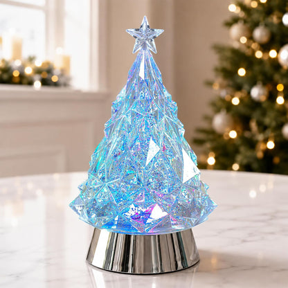 Linterna de globo de nieve para árbol de Navidad con música y tempo...