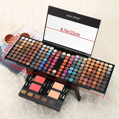MISS ROSE Juego de caja de piano de maquillaje cosmético de 190 col...