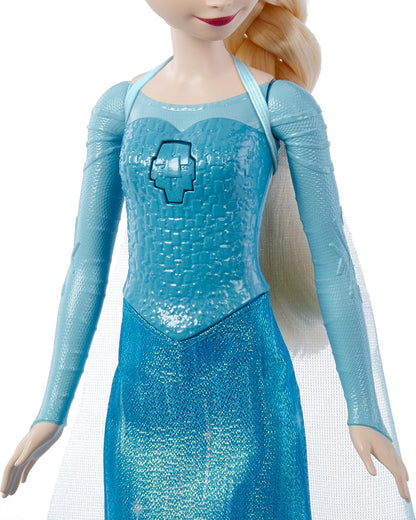 Mattel Disney Frozen Toys, muñeca de Elsa cantante con ropa exclusi...