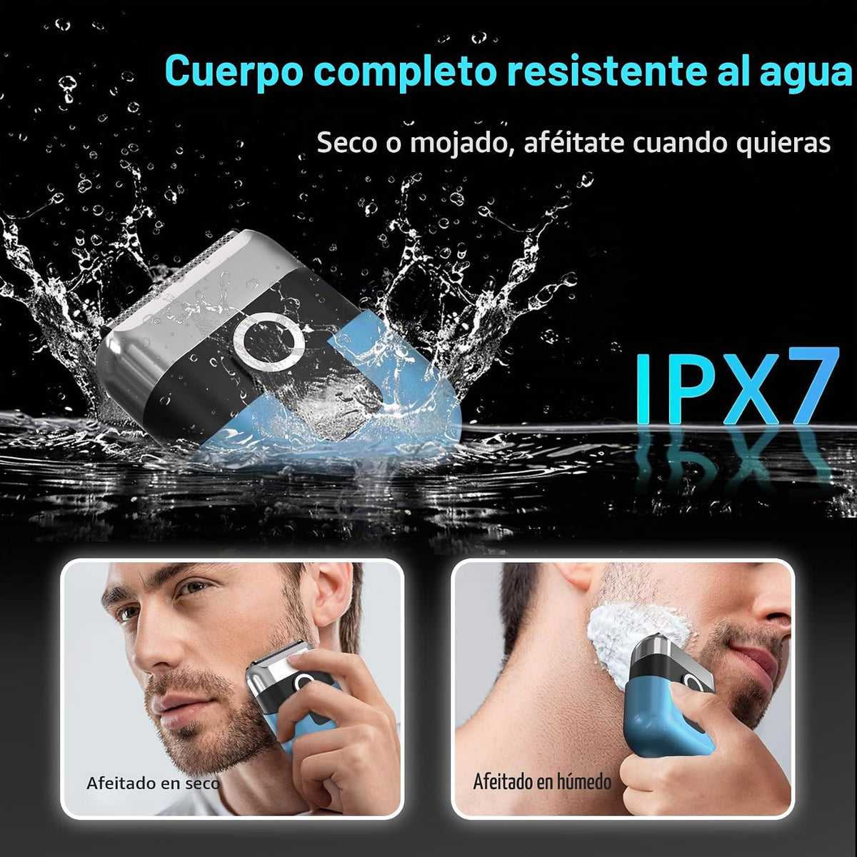 LYRSLF Afeitadoras eléctricas de aluminio para hombres: Mini afeita...