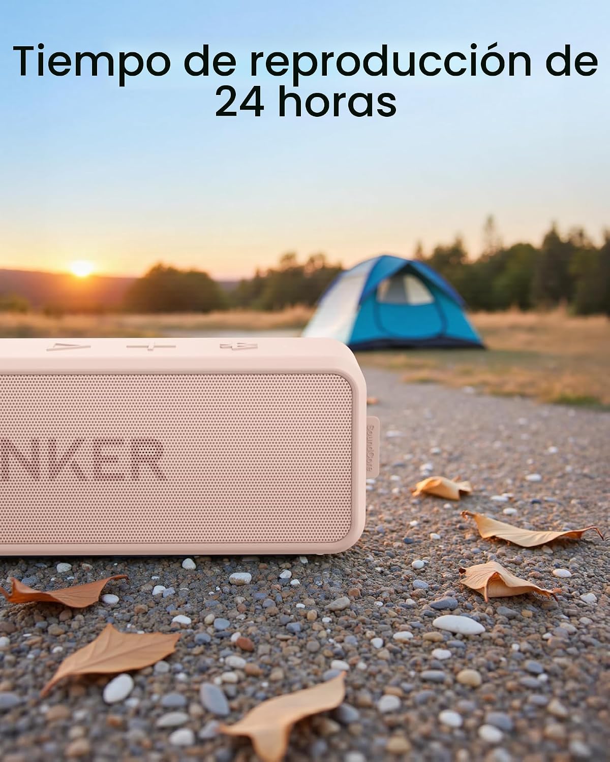Anker Soundcore 2 Altavoz Bluetooth portátil, sonido estéreo, IPX7...