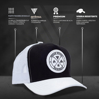 Urban Effort Trucker Hat para hombre – Gorra de béisbol con parte t...