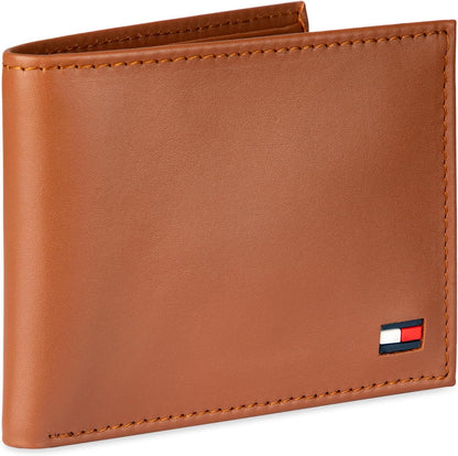 Tommy Hilfiger Cartera Passcase para hombre con ventana de identifi...