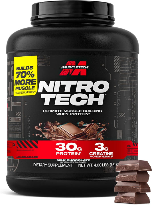 MuscleTech Proteína de suero en polvo (chocolate con leche, 4 libra...