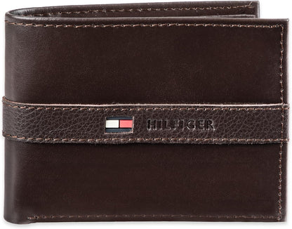 Tommy Hilfiger Cartera Passcase para hombre con ventana de identifi...