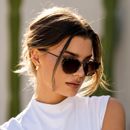 WearMe Pro Gafas de sol polarizadas redondas para mujer, protección...