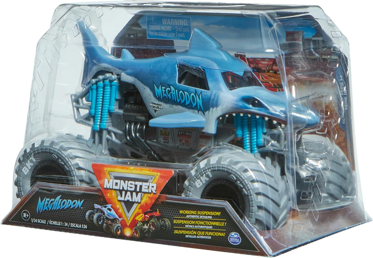 Monster Jam - Camión monstruo oficial de Megalodon, vehículo de col...