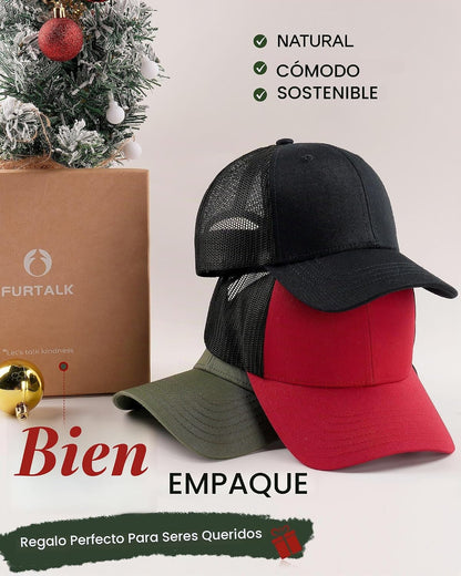 FURTALK Gorra de béisbol de malla estructurada para hombre, ajustab...